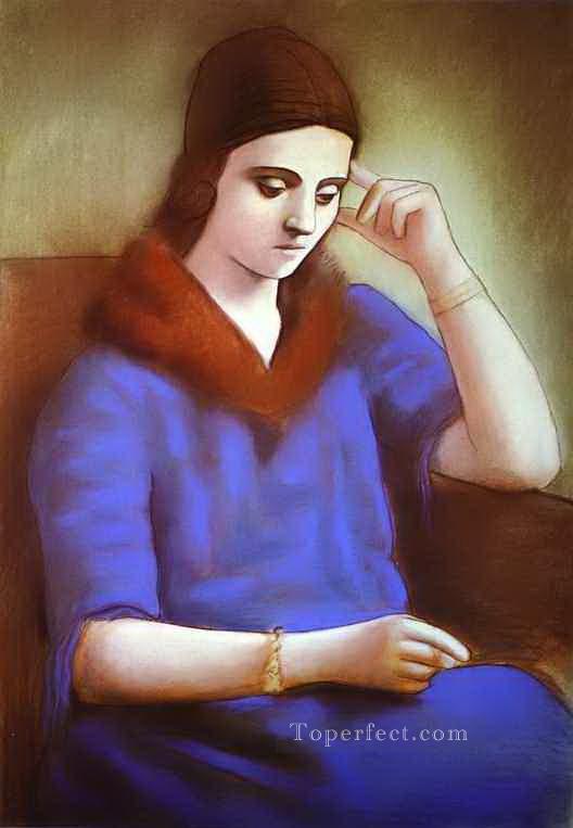 Portrait of Olga Picasso 1922 Pablo Picasso Oil Paintings